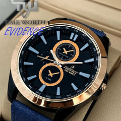 Time Worth Evidence Stylish 3 Color Leather Strap Watch