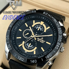 Time Worth Evidence Stylish 3 Color Leather Strap Watch