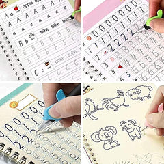Set of 4 Reusable Handwriting Kids Magic Book