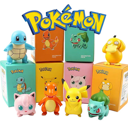 Pokemon Action Figures – 8cm [Set of 6]